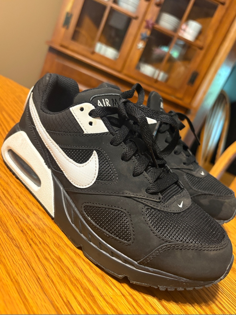Nike Black and White Air Max Running Sneakers